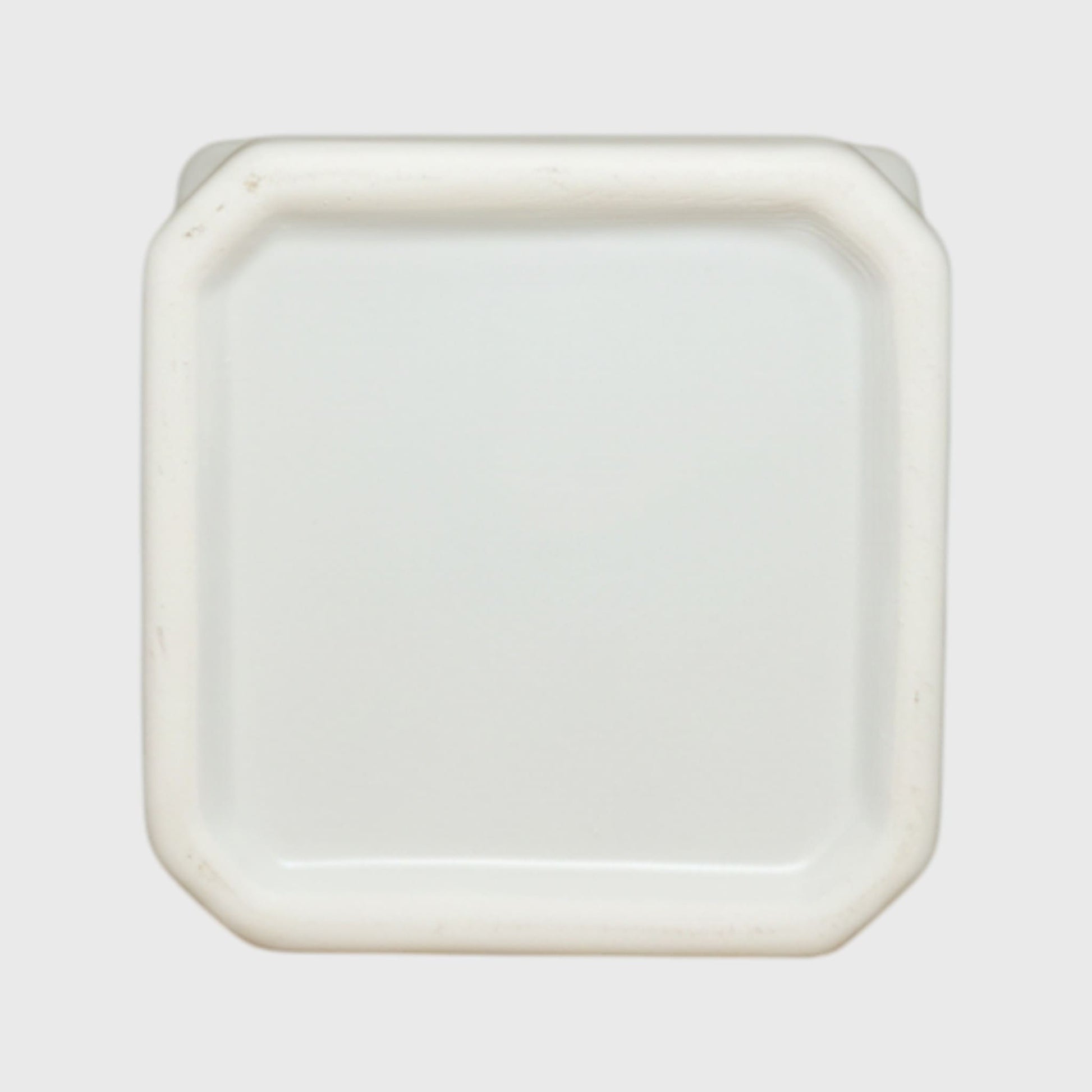 Light Gray Geometric Ceramic Planter with Drainage Tray (4×4 in)