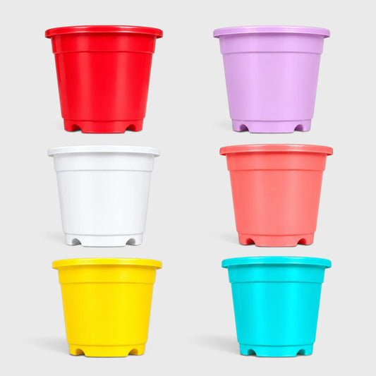 4-Inch Plastic Plant Pots – Strong & Long-Lasting