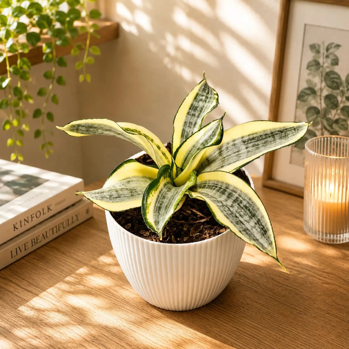 Rare Sansevieria Snake Plant Combo Set of 4 Mature Well-Rooted Bare-Rooted Live Plants