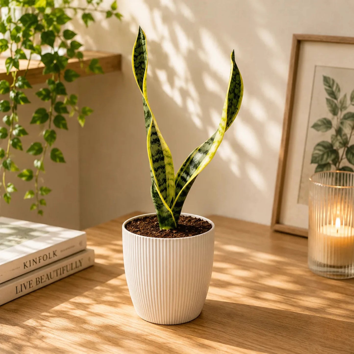 Rare Sansevieria Snake Plant Combo Set of 4 Mature Well-Rooted Bare-Rooted Live Plants