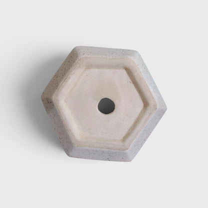 Warli Tribal Art Speckled Ceramic Planter with Drainage Hole ( 11x12 cm )