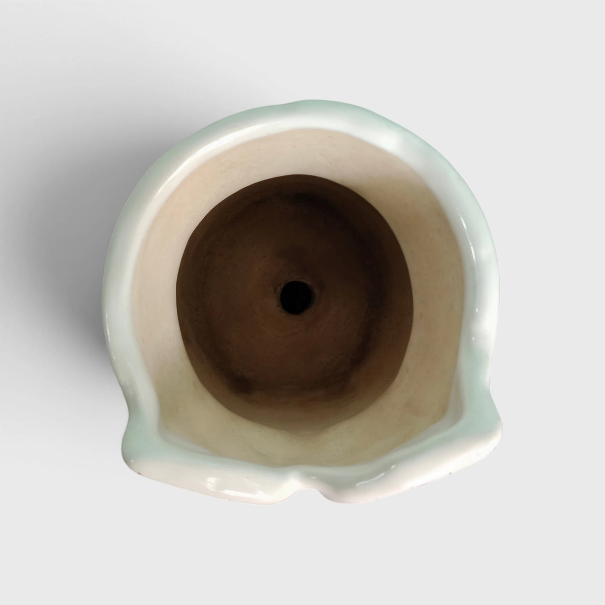White Ceramic Owl Planter – For Balcony, Home & Office Decor