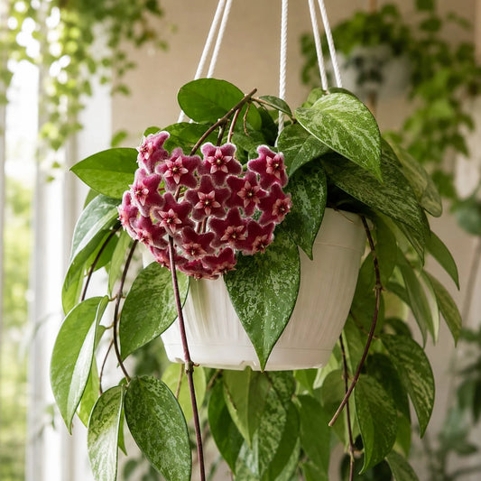 Hoya Pubicalyx Silver Splash | Mature Well-Rooted Hanging Plant