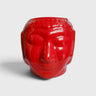 Red Buddha Face Ceramic Planter – Peaceful Living Room Flower Pot ( 10×17 cm )