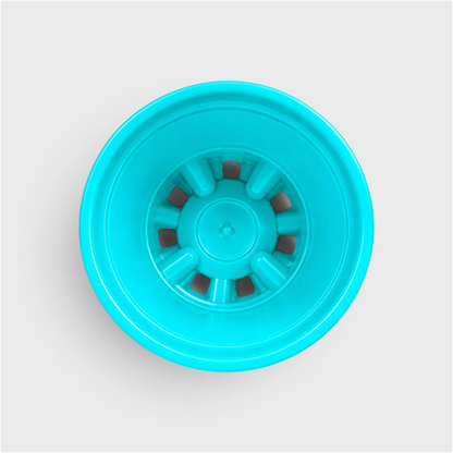 Sky blue 4 inch plastic pot for plants