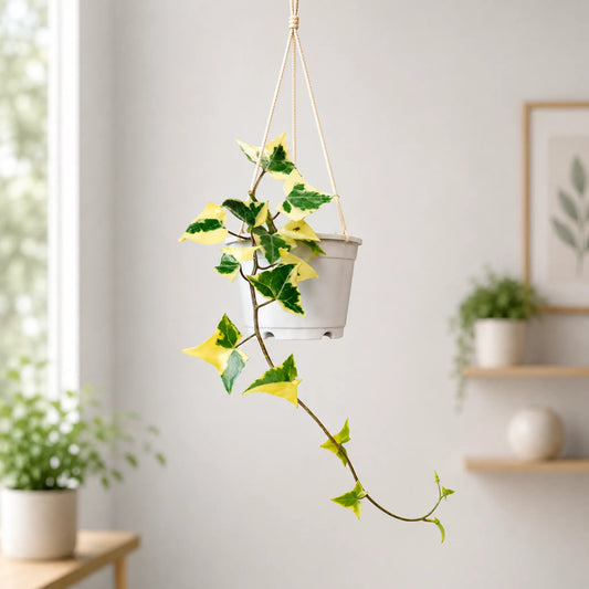 Wax Ivy (Senecio macroglossus) | Well Rooted Mature Variegated Hanging Plant