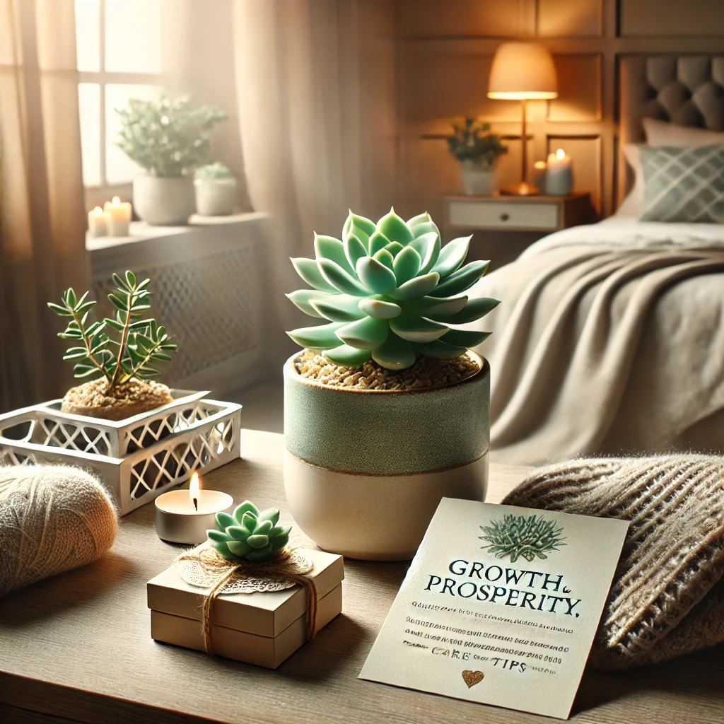 Succulents in various lifestyle settings, symbolizing growth and prosperity.